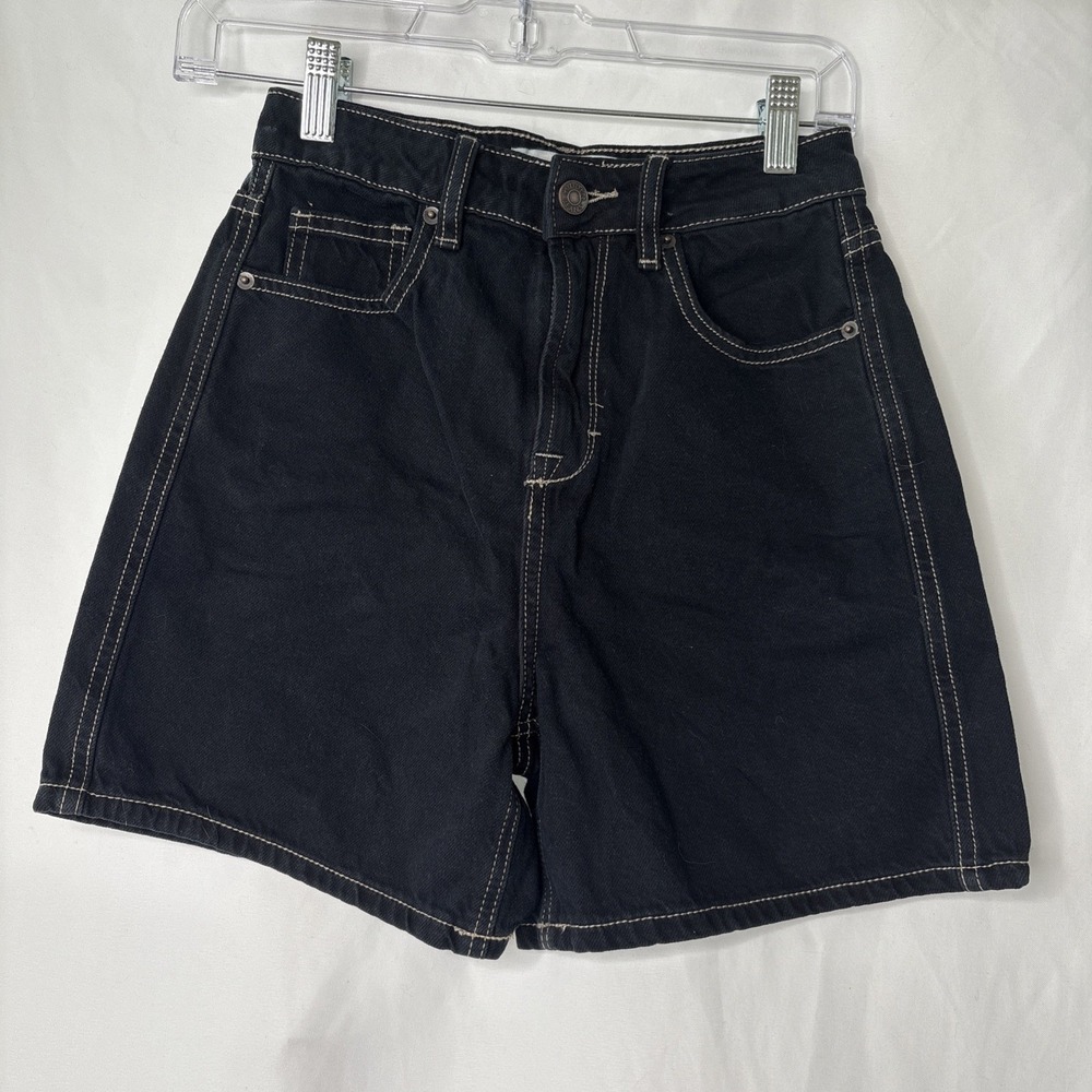 Hidden Sofie High Rise Mom‎ Jean Shorts Women's XS Black 4.5" Inseam